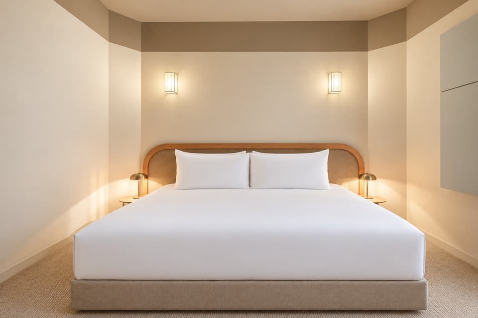 Mezquite, room 2B: the bed and the room